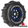1/7 1/8 RC Off-Road Truck Sand Snow Tireset with Metal Spacer, 17mm HEX Fits TRX UDR 85086-4 ARRMA Mojave EXB Redcat YK4072 4073 YK DF7 TB7 RC car upgrade T095/OD:140mm (Blue F) view 4