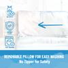 Jay Franco Kids Nap Mat with Embedded Pillow & Blanket  Soft 46"x20" Microfiber Sleeping Bag with Name Tag & Handle for School, Travel, Sleepover, Blue - Bluey view 4