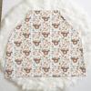 5-in-1 Unisex Western Farm Cow Flowers Pattern Baby Carseat Stroller Cover for Boys Girls, Highland Cow Floral Infant Toddler Privacy Nursing Breastfeeding Canopy, Grocery Shopping Cart Cover-24x28 view 2