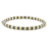 ZYIBPMSJKQCFK 2x4mm Hematite Flat Beads Bracelet Tiger Eye Lapis Lazuli Aquamarines Bracelets For Women Men,Tiger Eye,19cm view 3