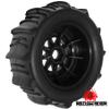 1/7 1/8 RC Off-Road Truck Sand Snow Tireset with Metal Spacer, 17mm HEX Fits TRX UDR 85086-4 ARRMA Mojave EXB Redcat YK4072 4073 YK DF7 TB7 RC car upgrade T095/OD:140mm (Red C) view 4