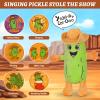 A AIFAMY Yodeling Plush Pickle - 10Hilarious Singing Cucumber Toy - Funny Gag Gift Idea for Pickle Lovers, Adults, Friends and Family, Batteries Including view 4