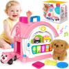 Ellinjan Montessori Toys for 1 2 3 Year Old Girl Gifts, Baby Musical Toys 12 18+ Months, 10 in 1 Bilingual Learning Toy with Sound Light, Cute Toy with Plush Puppy, First Birthday for Toddlers view 1