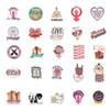 100pcs Girl Power Themed Waterproof Vinyl Stickers for Water Bottles Cups Laptops Tumblers Journaling Scrapbooking Bicycle Skateboard Luggage Decals (Girl Power 100pcs) view 2