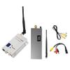 Cwmiibili FPV 1.2G 1.5W VTX VRX Kit 8CH 1500mW FPV Video Transmitter Receiver with Antenna -92dbm for Long Range FPV RC Drone view 1