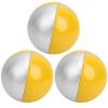 3Pcs Juggling Balls Set for Beginners, Soft Juggle Toss Balls for Variety Show Indoor Leisure Sports Fun Puzzle Educational (Yellow/Silver) view 1