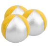 3Pcs Juggling Balls Set for Beginners, Soft Juggle Toss Balls for Variety Show Indoor Leisure Sports Fun Puzzle Educational (Yellow/Silver) view 2