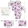 Reusable Toddler Changing pad with Tissue Pocket Changing Pads for Changing Table with Built-in Pillow Old Slow Style Strawberry Purple Red view 4