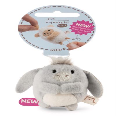 Cuddly Toy Donkey Earl 5 cm - Grey - Soft NICI Plush Toy - Cute Stuffed Toy for Cuddling & Playing - Great Gift Idea for Children and Adults | 62373