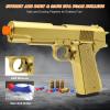 Trokiomi Gold Soft Bullet Toy Gun Shell Ejecting for Boys, Realistic Toy Pistol with 2 Clips, 50 Foam Bullets & 40 Shells, Ideal Christmas Birthday Gift for Boys Adults view 2