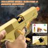 Trokiomi Gold Soft Bullet Toy Gun Shell Ejecting for Boys, Realistic Toy Pistol with 2 Clips, 50 Foam Bullets & 40 Shells, Ideal Christmas Birthday Gift for Boys Adults view 3