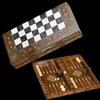 20"-inch X Large Backgammon Sets for Adults Solid Wooden Complete Game Board with Chessmen Hand Crafted Game Set Gifts for Dad, Husband view 1