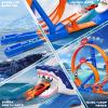 VATOS Shark Toys Car Track Set, Dual Loop Race Track Toy for Boys, Shark Car Racing Tracks with 2 Race Cars & Launchers, Jumping Raceway Playset Kids Toys Gift for Boys Girls 3 4 5 6 7 8 Year Old view 4