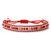 Bohemian String Bracelet For Women Handmade Irregular Seed Beads Red Leisure Braclet,black,17.5-28cm view 2