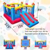 Big Inflatable Bounce House for Party,18.7ft x 13ft,Double Slide,Double Basketball Hoop,Fun Central Obstacle,Throw Ball Game,Reinforced PVC Bounce Floor,Jumping Bouncy Castle Holds 6 Kids view 2