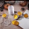 50 Acrylic Coin Holders, Clear Storage Capsules, 1.6-Inch Round Boxes for Coin Organization and Display view 2
