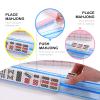 BaoBaJiu 18.5IN Mahjong Racks-Mahjong Racks with Pushers 3 in 1 Functional Design-Acrylic Transparent Mahjong Accessories-Suitable for Party/Mahjong Accessories (Blue+Yellow) view 3