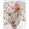 African Safari Animals Baby Nursing Pillow Covers for Boy Girl Lion Elephant Giraffe Hippo Star Leaf Nursery Slipcovers for Breastfeeding Pillows Jungle Animal Soft Stretchy Cover for Newborn Infant view 4