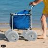 CNCEST 12in X 6in Balloon Wheels Beach Cart Tires Replacement Big Beach Sand Tires for Kayak Dolly Canoe Canoe Dolly Rolling Walker Garden Cart Wheelchair Sand Wagon Beach Cart 2Pack (22mm/0.87in) view 2