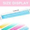 BaoBaJiu 18.5IN Mahjong Racks-Mahjong Racks with Pushers 3 in 1 Functional Design-Acrylic Transparent Mahjong Accessories-Suitable for Party/Mahjong Accessories (Pink+Yellow) view 2