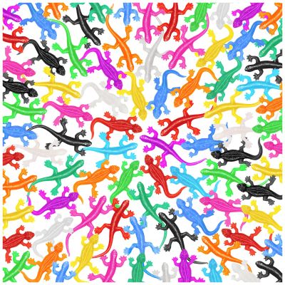 120Pcs Stretchy Lizard, 12 Colors Goodie Bag Stuffers for Halloween Party, Lizard Toys for Kids Rubber Lizards Toys for Parody Filler