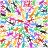 120Pcs Stretchy Lizard, 12 Colors Goodie Bag Stuffers for Halloween Party, Lizard Toys for Kids Rubber Lizards Toys for Parody Filler view 1