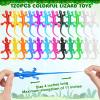 120Pcs Stretchy Lizard, 12 Colors Goodie Bag Stuffers for Halloween Party, Lizard Toys for Kids Rubber Lizards Toys for Parody Filler view 3