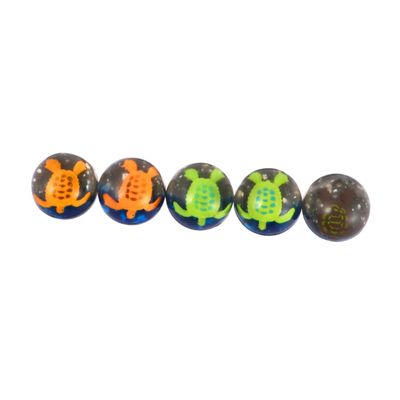 OFFIGAM 5pcs Sea Turtle Bouncy Ball Rubber Jumping Toy Boys and Girls Cognitive Ball Toy Soft Party Birthday