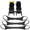 3 Pcs Stroller Connector Joints Twin Baby Stroller Connectors with Adjustable Length Heavy-Duty All-Purpose Link Accessories view 2