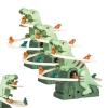 Dinosaur Climbing Slide Music Toy, Electric Dinosaur Climbing Stairs Toys, 2025 New Dinosaurs Climbing Slides Toys, Electric Race Track Game Fun Slide Roller Coaster with 5 Mini Dinosaurs (3Pcs) view 1
