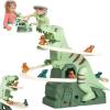 Dinosaur Climbing Slide Music Toy, Electric Dinosaur Climbing Stairs Toys, 2025 New Dinosaurs Climbing Slides Toys, Electric Race Track Game Fun Slide Roller Coaster with 5 Mini Dinosaurs (1Pc) view 1