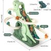 Dinosaur Climbing Slide Music Toy, Electric Dinosaur Climbing Stairs Toys, 2025 New Dinosaurs Climbing Slides Toys, Electric Race Track Game Fun Slide Roller Coaster with 5 Mini Dinosaurs (1Pc) view 4