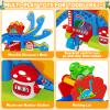 Toddler Toys Gifts for 1 2 Year Old Kids, Educational Dinosaur Slide Toy with 4 Cars for 12-18 Months Baby, First Birthday Chirstmas Gifts for Aged 1-3 Year Old, Push Car Track Toy for Boys Girls view 4