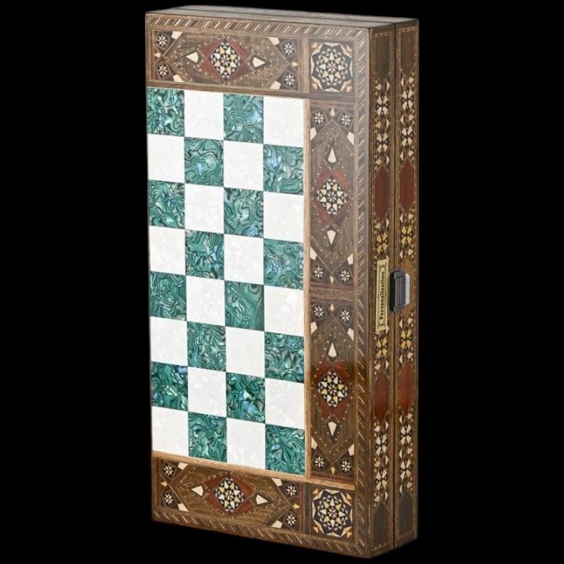 20"-inch Gorgeous Backgammon Sets for Adults Large Solid Wooden Complete Hand Crafted Game Board Set - Gifts for Dad, Husband