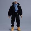1/12 Scale Knitted Scarf for 6 inches Male Action Figure, 1/12 Action Figure Costume Scarf Shawl Clothing Accessory (Blue) view 1
