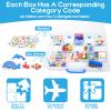 HarVow Busy Book for Toddlers, 15 Themes Montessori Toys Preschool Learning Activities with Classified Storage Box & Double-Sided Writing Board, Autism Sensory Travel Toys view 4