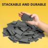 Noorastars 150 Pieces Small Base Plate Sets, Classic Flat Pieces for Moc Building, 12 Size DIY Building Boards - Compatible with All Major Brands, Dark Grey view 4