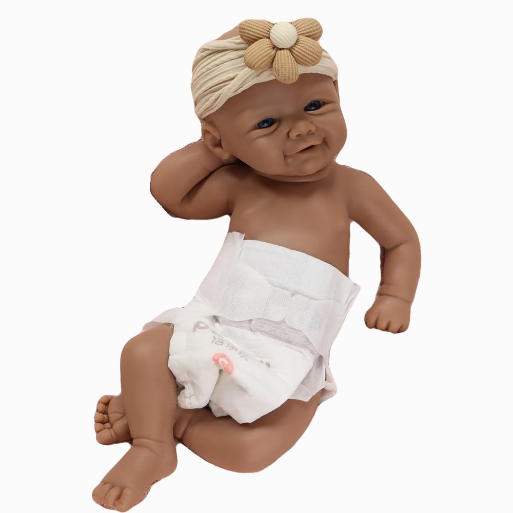 17-Inch Unpainted Full Body Platinum Silicone Reborn Baby Girl Doll  Blank DIY Kit with Soft Touch, Anatomically Correct, Ideal for Artists and Collectors