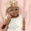 17-Inch Unpainted Full Body Platinum Silicone Reborn Baby Girl Doll  Blank DIY Kit with Soft Touch, Anatomically Correct, Ideal for Artists and Collectors view 2