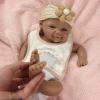 17-Inch Unpainted Full Body Platinum Silicone Reborn Baby Girl Doll  Blank DIY Kit with Soft Touch, Anatomically Correct, Ideal for Artists and Collectors view 4