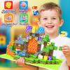 150PCS Magnetic Blocks - Build Mine Magnet World Kids Building Blocks with Magnet Board for 3 4 5 6 7 8 9 10 Year Old Boys & Girls Magnetic Tiles STEM Sensory Outdoor Toys for Kids Ages 4-8 5-7 view 4