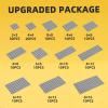 Noorastars 150 Pieces Small Base Plate Sets, Classic Flat Pieces for Moc Building, 12 Size DIY Building Boards - Compatible with All Major Brands, Light Grey view 2
