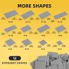 Noorastars 150 Pieces Small Base Plate Sets, Classic Flat Pieces for Moc Building, 12 Size DIY Building Boards - Compatible with All Major Brands, Light Grey view 3