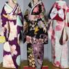 1/12 Scale Female Japanese Kimono Traditional Dress Clothing for 6 Inch Female Action Figure Doll, 1/12 Japanese Bathrobe Costume (Purple) view 1