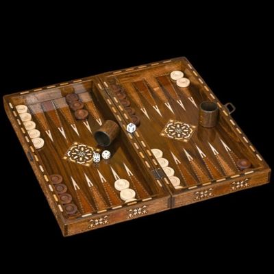 20"-inch Backgammon Sets for Adults Solid Wooden Complete Handmade Game Board Set - Gifts for Dad, Husband