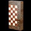 20"-inch Backgammon Sets for Adults Solid Wooden Complete Handmade Game Board Set - Gifts for Dad, Husband view 2