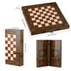 20"-inch Backgammon Sets for Adults Solid Wooden Complete Handmade Game Board Set - Gifts for Dad, Husband view 4