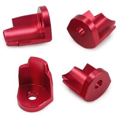 JOYSOG Aluminium Shock Cap Protector for Arrma 1/14 Mojave GROM/ 1/18 Typhon GROM/ 1/18 Granite GROM RC Anti-Collision Absorber Cap (Red)