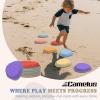Stepping Stones for Kids, 8 PCS Balance Stepping Stones for Toddlers, Non-Slip Obstacle Course Sensory Toys Indoor Outdoor, Balance River Toys for Birthday, Children's Day and Christmas Gift view 2