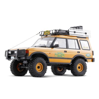 FMS 1/10 RC Crawler, FCX10 Land Rover Family Licensed RC Truck RS Version, 4WD Off-Road RC Rock Crawler 2.4Ghz RC Car Model for Adults Gifts (Discovery)
